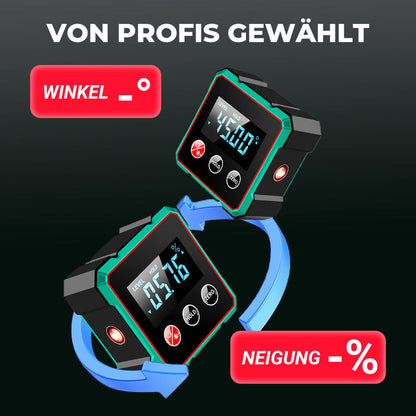🎁 Mehr kaufen, mehr sparen – Magnetischer digitaler Winkelmesser mit Laser, präzise & robust 📐💡