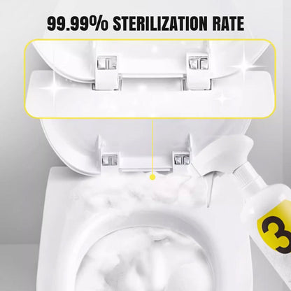 Schnell wirkungsvoll leistungsstarker Toilettenreinigungsschaum