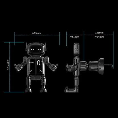 360° drehbare Auto-Handyhalterung im Roboter-Design