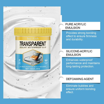 Transparentes Mehrzweckmittel, wasserdicht und leckagefrei