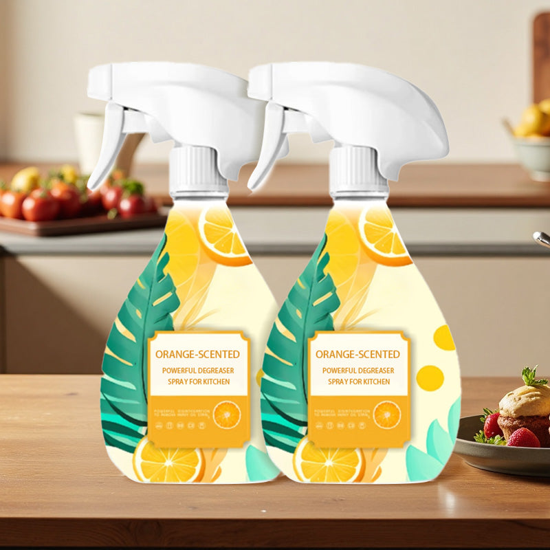 Kraftvolles Entfettungsspray mit Orangenduft für die Küche