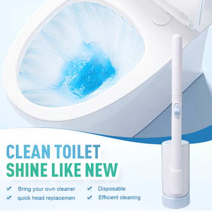 Wandmontiertes Toilettenbürstenset mit austauschbarem Kopf