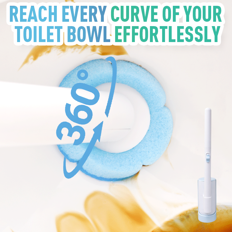 Wandmontiertes Toilettenbürstenset mit austauschbarem Kopf