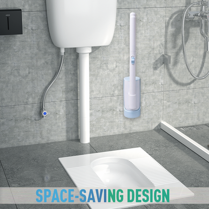 Wandmontiertes Toilettenbürstenset mit austauschbarem Kopf