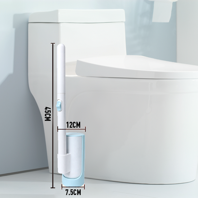 Wandmontiertes Toilettenbürstenset mit austauschbarem Kopf