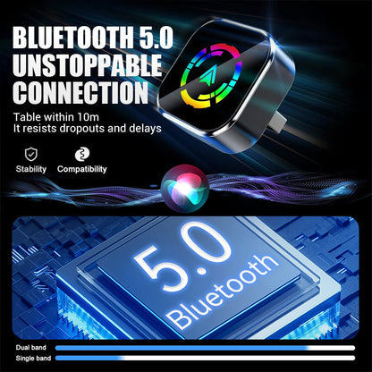 🚗📱 2-in-1 Wireless Adapter: Kabellos Auto-Connect für iPhone & Android – Fahrsicherheit & Freiheit genießen! 🔋🎉