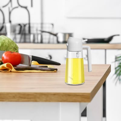 ✨💕2-in-1-Ölsprüher und -Spender aus Glas