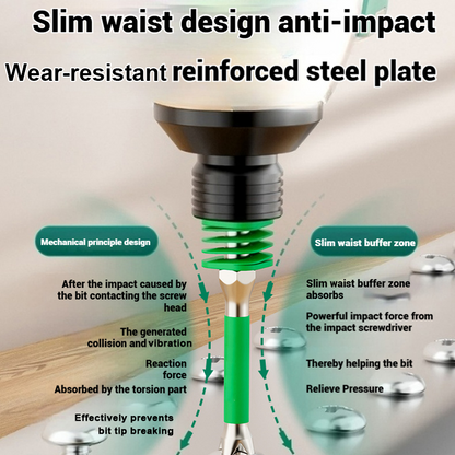 🌞Sommer-Schnäppchen🔥Magnetischer Anti-Rutsch-Kreuzschlitz-Bit mit Feder