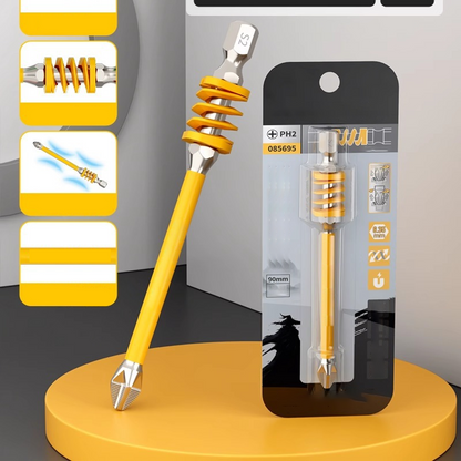 🌞Sommer-Schnäppchen🔥Magnetischer Anti-Rutsch-Kreuzschlitz-Bit mit Feder