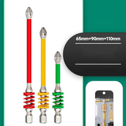 🌞Sommer-Schnäppchen🔥Magnetischer Anti-Rutsch-Kreuzschlitz-Bit mit Feder