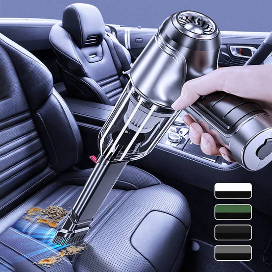 Kabelloser Auto-Staubsauger [2025] – 9000/12000PA Starkleistung, 60min Akku, HEPA-Filter, Ultra-Leicht (290g) für Auto & Sofa – Inkl. 3 Aufsätze