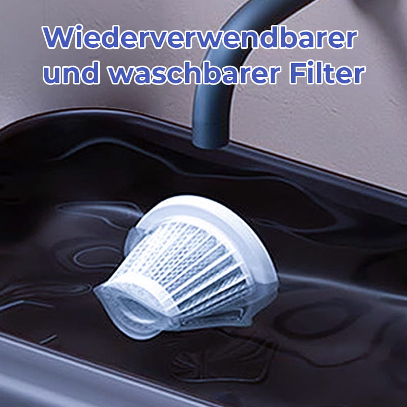 Kabelloser Auto-Staubsauger [2025] – 9000/12000PA Starkleistung, 60min Akku, HEPA-Filter, Ultra-Leicht (290g) für Auto & Sofa – Inkl. 3 Aufsätze