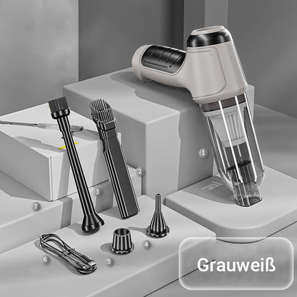Kabelloser Auto-Staubsauger [2025] – 9000/12000PA Starkleistung, 60min Akku, HEPA-Filter, Ultra-Leicht (290g) für Auto & Sofa – Inkl. 3 Aufsätze