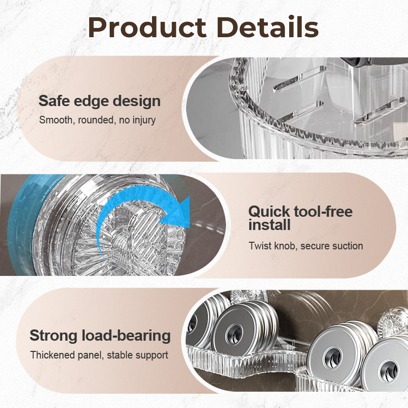 🔥2025 Heißer Verkauf🔥Universelles abnehmbares Aufbewahrungsregal für Wasserhähne