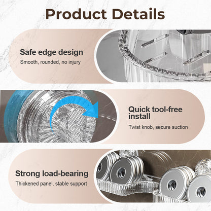 🔥2025 Heißer Verkauf🔥Universelles abnehmbares Aufbewahrungsregal für Wasserhähne
