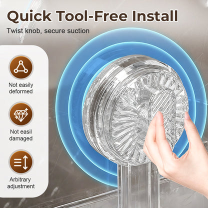 🔥2025 Heißer Verkauf🔥Universelles abnehmbares Aufbewahrungsregal für Wasserhähne