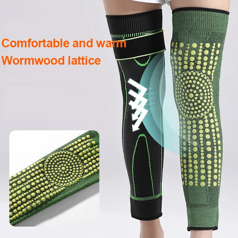 🍂Frühherbst-Sale 50 % Rabatt🛡️Dot Matrix Wormwood rutschfeste, warme Kniebandage