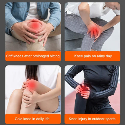 🍂Frühherbst-Sale 50 % Rabatt🛡️Dot Matrix Wormwood rutschfeste, warme Kniebandage