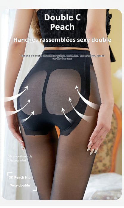 3D-Pfirsichpo-Formende Strumpfhose – Reißfest & Leicht