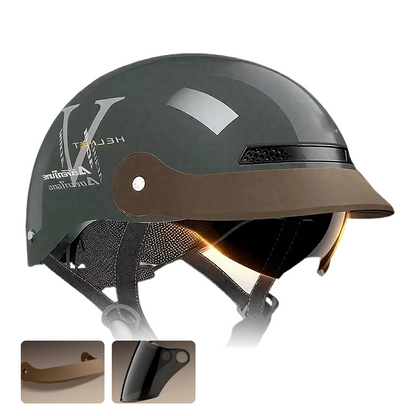 🛡️Atmungsaktiver, leichter und stoßfester Motorradhelm🏍️