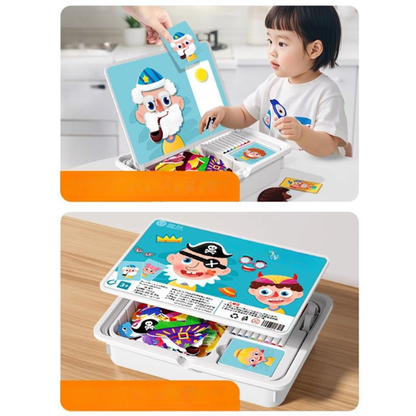 🧩 60 % RABATT! 🎨🔥🎨Magnetisches Puzzle zum Anziehen von Gesichtern für Kinder im Vorschulalter