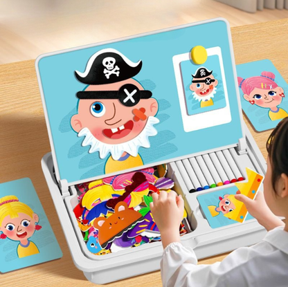 🧩 60 % RABATT! 🎨🔥🎨Magnetisches Puzzle zum Anziehen von Gesichtern für Kinder im Vorschulalter