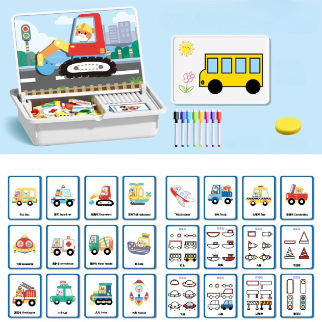🧩 60 % RABATT! 🎨🔥🎨Magnetisches Puzzle zum Anziehen von Gesichtern für Kinder im Vorschulalter