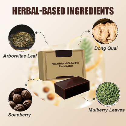 Pflanzliches, festes Naturshampoo zur Regulierung von überschüssigem Talg