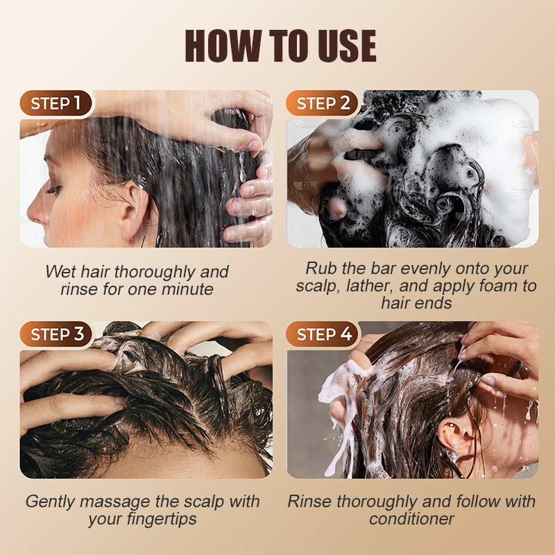 Pflanzliches, festes Naturshampoo zur Regulierung von überschüssigem Talg