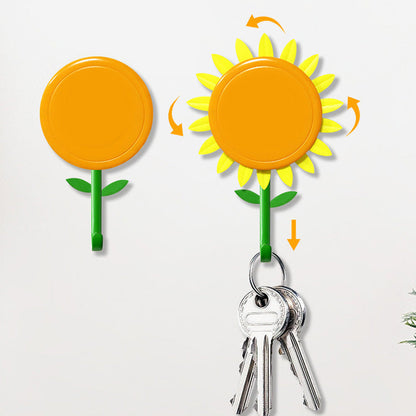Kreativer lachender Sonnenblumen-Wandhaken