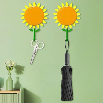 Kreativer lachender Sonnenblumen-Wandhaken