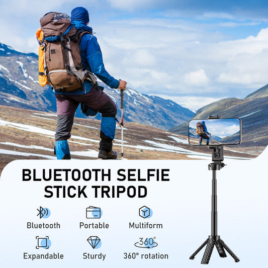 Multifunktionales Bluetooth-Selfie-Stick-Stativ-Set