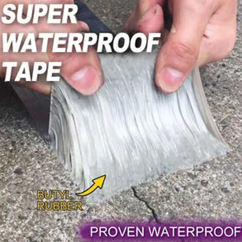 🔥⏰ 50% RABATT 💥 Wasserfestes Butyl Reparaturband – Allwetter Dichtband für Dach, Rohr & Leckagen 🛠️🇩🇪