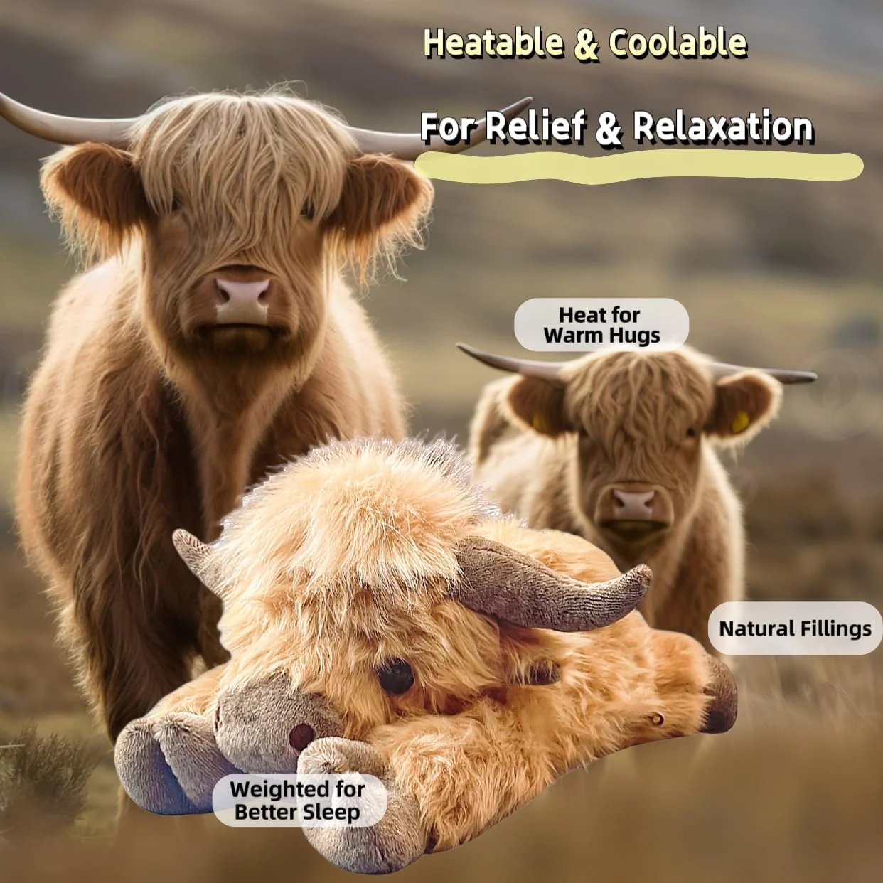 🎁 Dein neues Lieblings-Weihnachtsgeschenk: Das süße Hochlandrind-Kuscheltier! 🐮✨