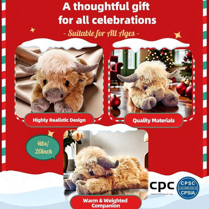 🎁 Dein neues Lieblings-Weihnachtsgeschenk: Das süße Hochlandrind-Kuscheltier! 🐮✨