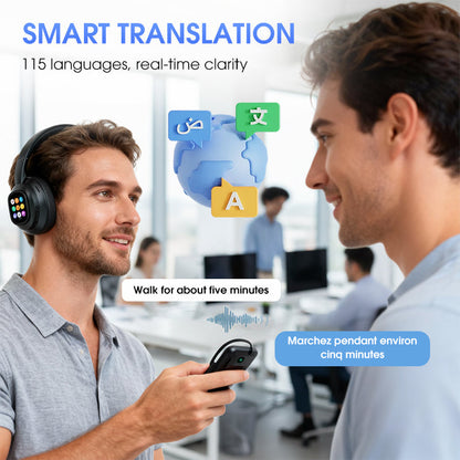 AI Bluetooth-Kopfhörer mit LCD-Display