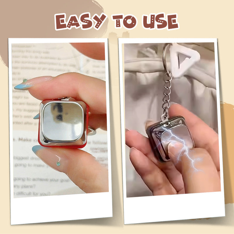 Electric Shock Button Keychain Toy