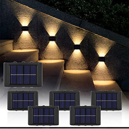 Solarbetriebene Up & Down-Wandleuchte