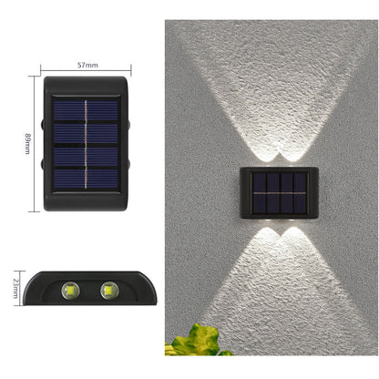 Solarbetriebene Up & Down-Wandleuchte