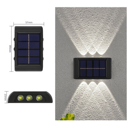 Solarbetriebene Up & Down-Wandleuchte