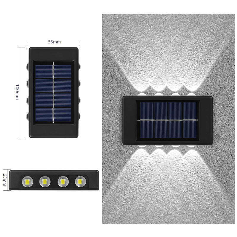Solarbetriebene Up & Down-Wandleuchte