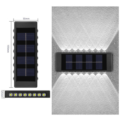 Solarbetriebene Up & Down-Wandleuchte