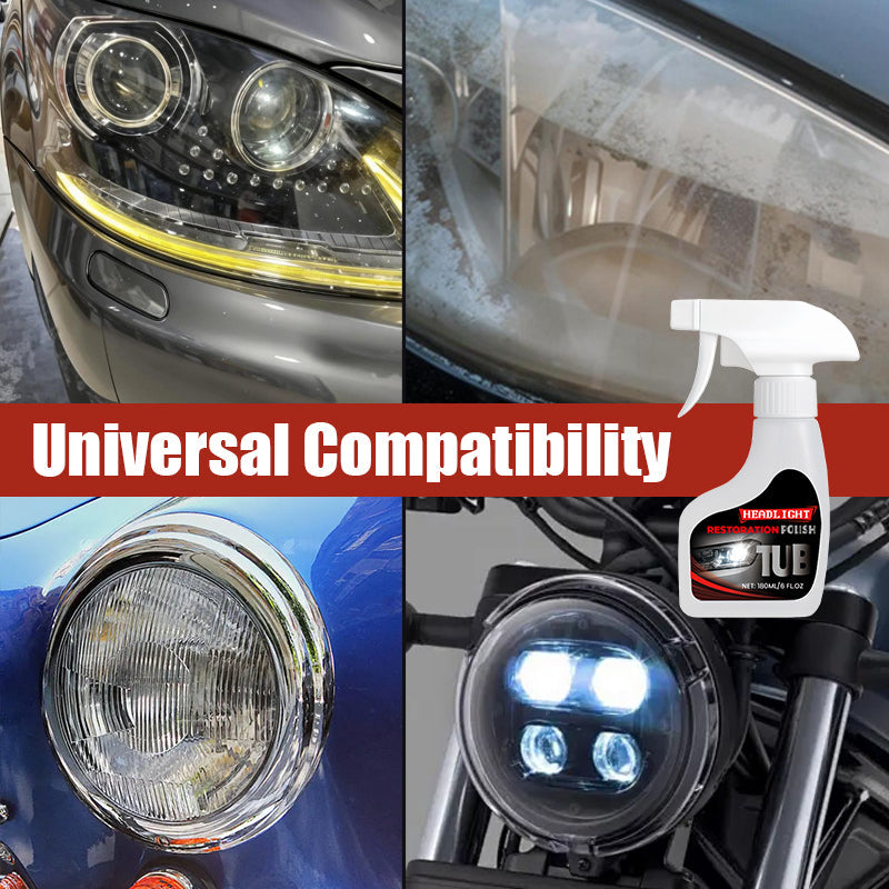 🔥Heißer Verkäufer 50% Rabatt🔥180 ml Professionelles Scheinwerfer-Aufbereitungsset für Autos mit Schwamm