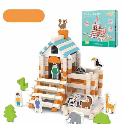 Pädagogische Holzbausteine
