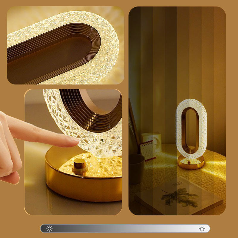 📢📢50% RABATT !!⏰Wiederaufladbare LED-Nachtlichtlampe mit Kristall-Optik, luxuriöses Design für Schlafzimmer & Wohnbereich ✨