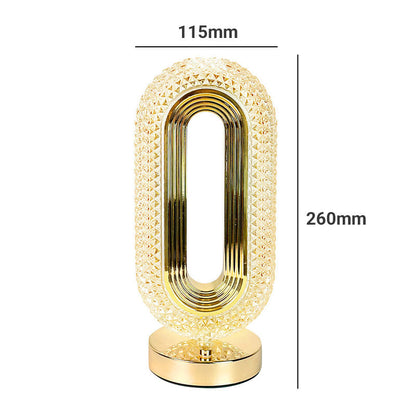📢📢50% RABATT !!⏰Wiederaufladbare LED-Nachtlichtlampe mit Kristall-Optik, luxuriöses Design für Schlafzimmer & Wohnbereich ✨