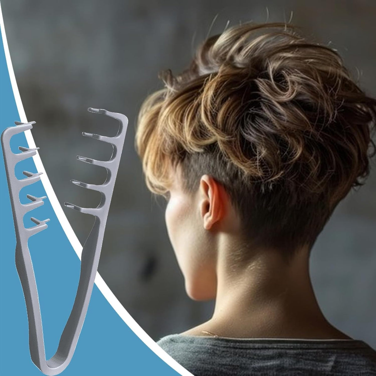 Weitgezinkter Volumenkamm – Professioneller Stylingkamm für Damen und Herren