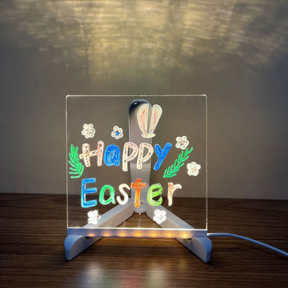 🎄50% Rabatt🎁Kreatives wiederbeschreibbares Acryl-LED-Nachrichtenschild