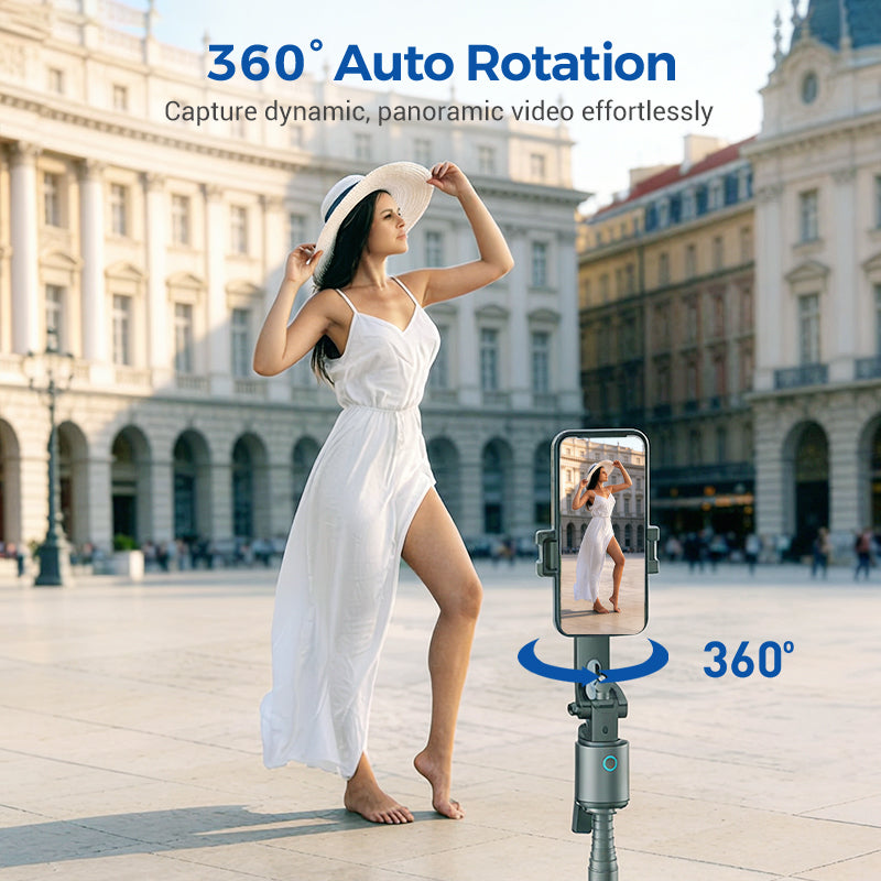 🤖✨ 50 % Rabatt – KI-Stabilisator mit Dual-Aufhelllicht | Automatische Gesichts-/Motivverfolgung, flüssige Stabilisierung, ideal für Live-Streaming und Vlogging 📱🎥