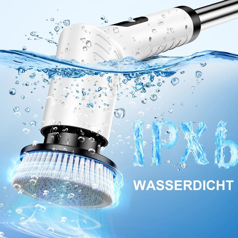 ✨ Kabelloser elektrischer Rotationsschrubber – Kraftreinigung, Multi-Aufsatz, wasserdicht 🧹